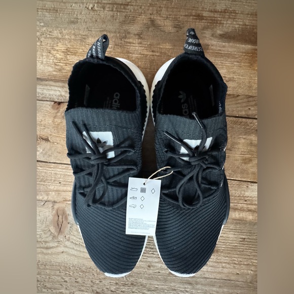 New Adidas NMD W1 Core Black Grey Cloud White (Women's) $160 - Picture 11 of 12